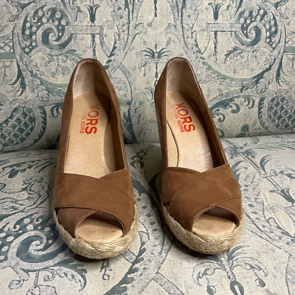Michael Kors Women's Brown Espadrille Wedges